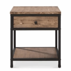 Mesa De Luz Hierro Y Madera