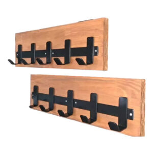 Perchero de Hierro y Madera