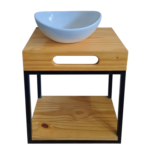 Vanitory con estante de Pino